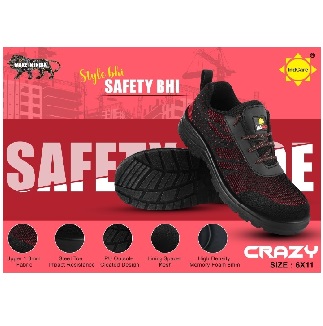 Indcare Crazy-Sporty Safety Shoes light weight safety shoes